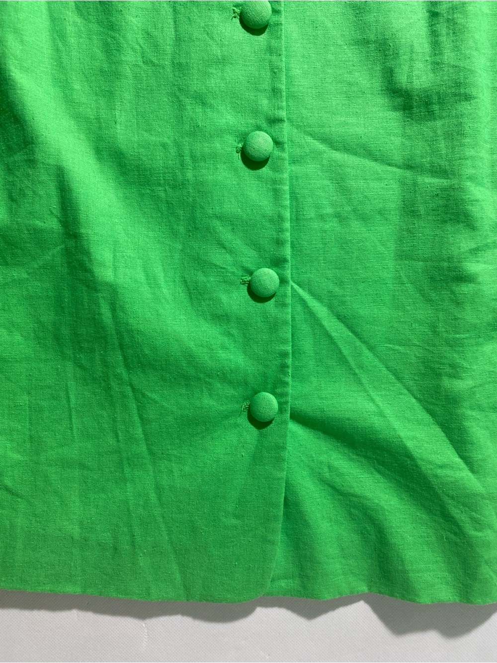 NEW Women's Preston & York Sleeveless Faux B Front Linen Blend Pear $119 - Picture 4 of 11